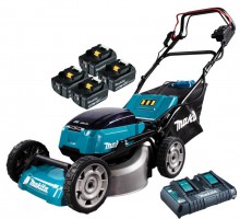 Makita DLM462PT4 36V (Twin 18V) LXT Brushless 46cm Self Propelled Lawn Mower With 4 x 5.0Ah Batteries & Dual Charger £849.95